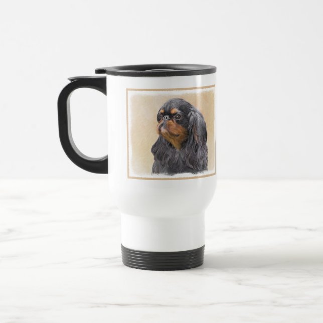 Caneca Térmica Arte Animal Original Pintura Inglesa Toy Spaniel (Esquerda)