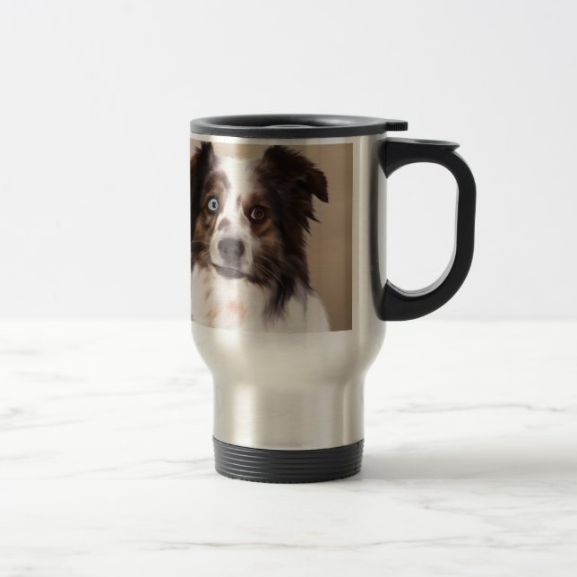 Caneca Térmica Arte Australiana de Pintura a Óleo de Cachorro (Direita)