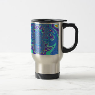 Caneca Térmica Arte azul moderna