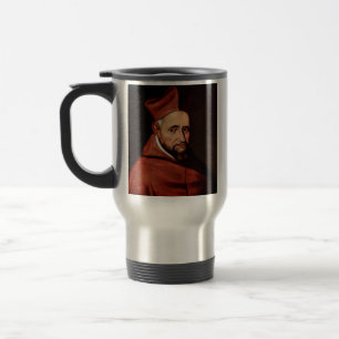 Caneca Térmica Arte da Biblioteca Romana de São Roberto Belarmino