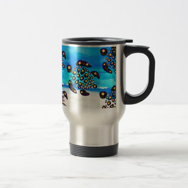Caneca Térmica Arte da Tartaruga (Direita)