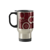 Arte Dark Red Floral AI