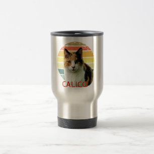 Caneca Térmica Arte De Gato Do Calico Moggy, Desvanecido Em 1980