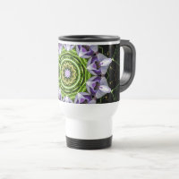 Arte de Mandala Floral Roxo em Caleidoscópio