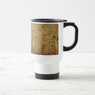 Caneca Térmica Arte do Templo Egípcio Antigo