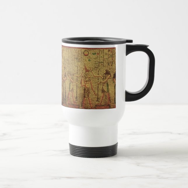 Caneca Térmica Arte do Templo Egípcio Antigo (Direita)