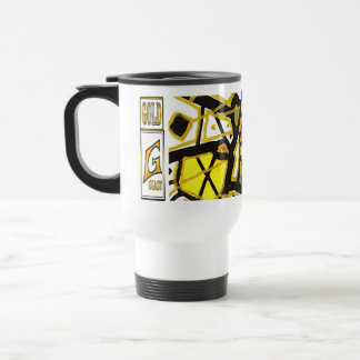 Caneca Térmica Arte GOLD – Elegância Abstrata Contemporânea