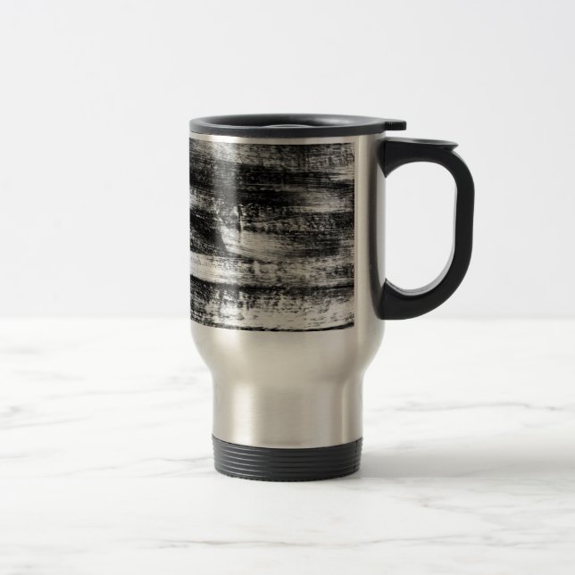Caneca Térmica Arte Lápis Esboço Abstrato Papel de Desenhar Fino (Direita)