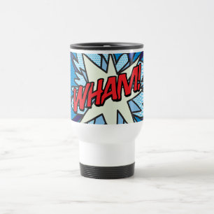 Caneca Térmica Arte Pop de Quadrinhos WHAM!