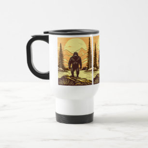 Caneca Térmica Arte Retroativa Sasquatch Bigfoot