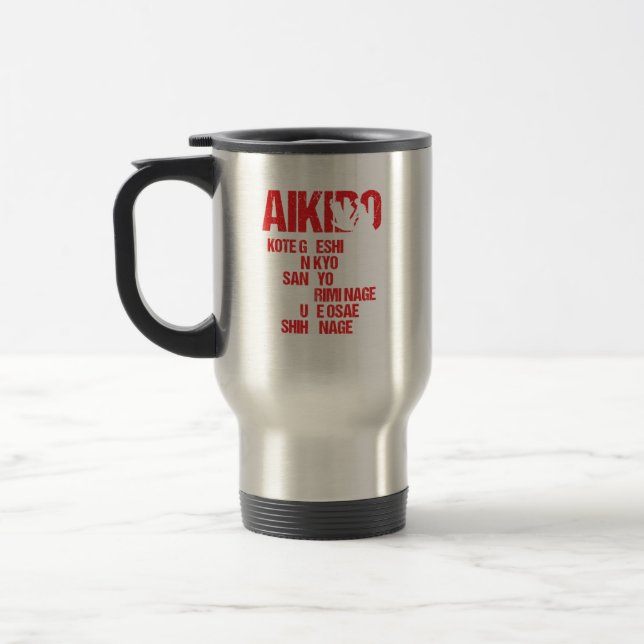 Caneca Térmica Artes Marciais Japonesas Aikido Artista Marcial Co (Esquerda)