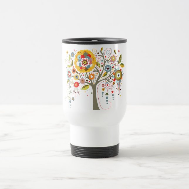 Caneca Térmica Árvore Blooming (Centro)