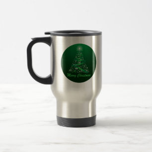 Caneca Térmica Árvore de Natal Brilhante
