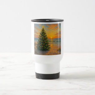 Caneca Térmica Árvore de Natal náutica/litorânea praia