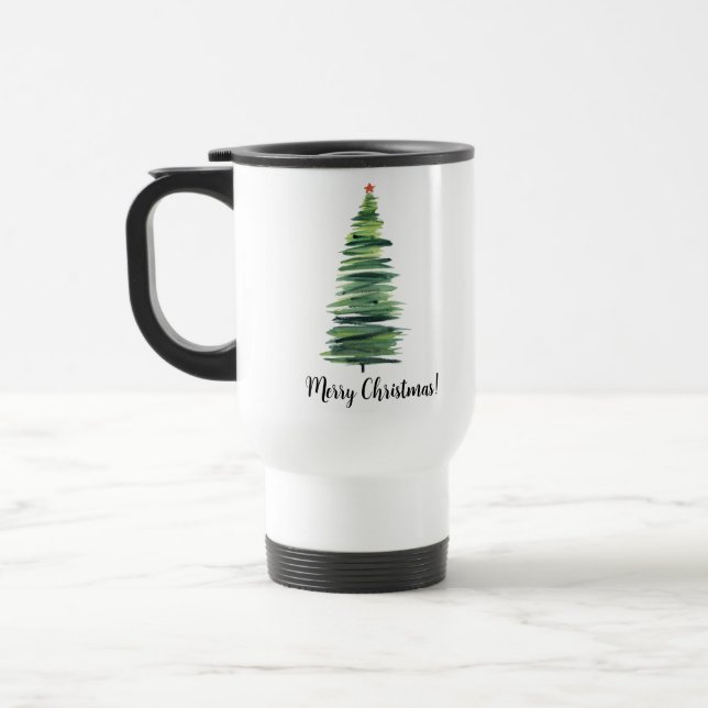 Caneca Térmica Árvore de natal verde (Esquerda)
