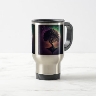 Caneca Térmica Árvore em Viagem de espaço/Viagem ao trabalho, 15