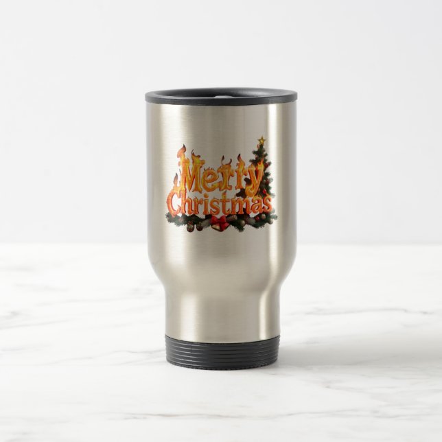 Caneca Térmica Árvore Feliz de Natal (Centro)