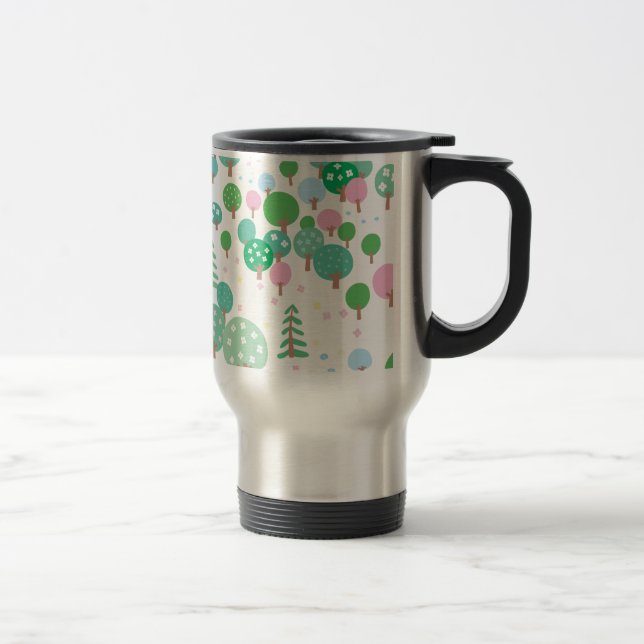 Caneca Térmica Árvores Caprichosas de Primavera (Direita)