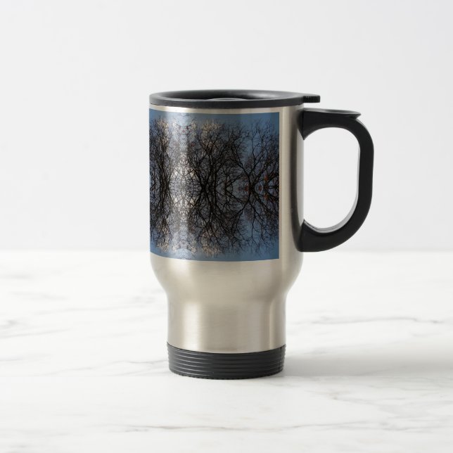 Caneca Térmica Árvores de imagens espelhadas (Direita)