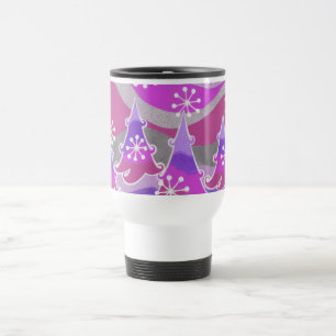 Caneca Térmica Árvores de inverno largas viagem/viagem ao trabalh