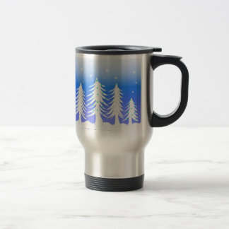 Caneca Térmica Árvores de Natal Bonito Gelado