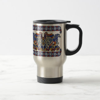 Caneca Térmica As canecas, os cavalos & os pássaros celtas