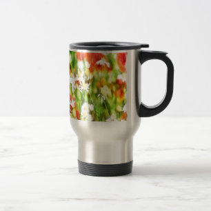 Caneca Térmica As Cores De Primavera Em Uma Aquarela De Dia Úmid