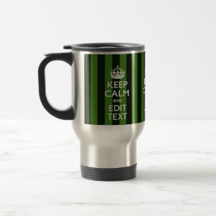Caneca Térmica As faixas verdes deixam o texto calmo