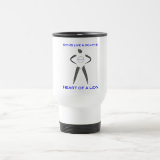 Caneca Térmica As natações gostam de um golfinho - coração de um