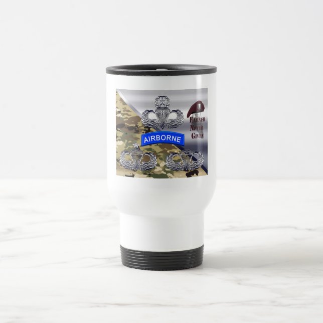 Caneca Térmica Asas Aerotransportadas – Conquistadas, Nunca Dadas (Centro)