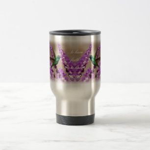 Caneca Térmica Asas do colibri das Violeta-orelhas Sparkling da