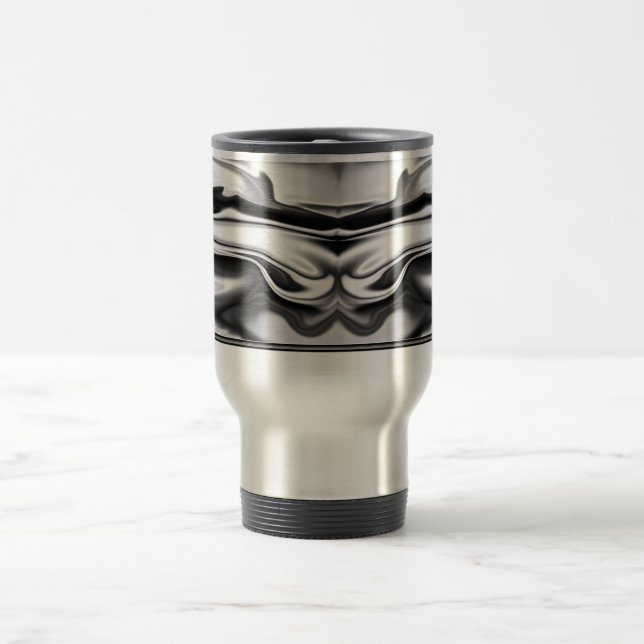 Caneca Térmica Ascensão - abstrato de anjo cromo (Centro)