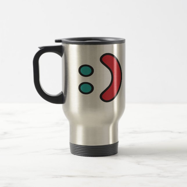 Caneca Térmica Ascii Smile (Esquerda)