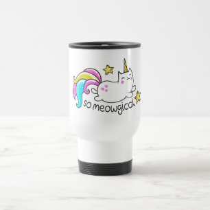 Caneca Térmica Assim sparkles bonitos do brilho do gatinho do