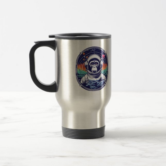Caneca Térmica Astronauta do Macaco Espacial (Esquerda)