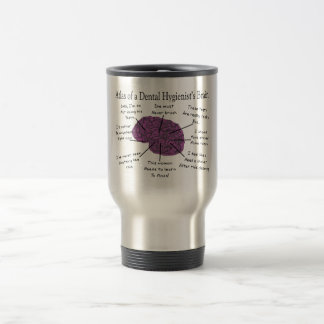 Caneca Térmica Atlas do Cérebro de um Higienista Dental