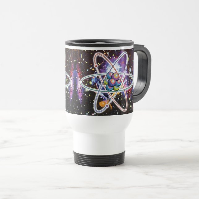 Caneca Térmica Atômico Galáctico (Frente Esquerda)