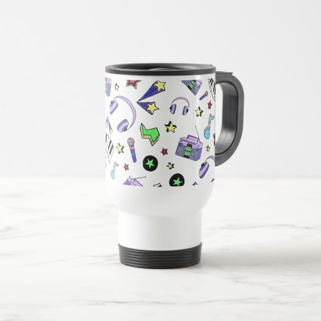 Caneca Térmica Aumente a música (Frente Esquerda)