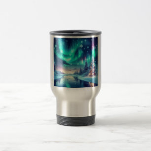 Caneca Térmica aurora borealis/Natal/Inverno