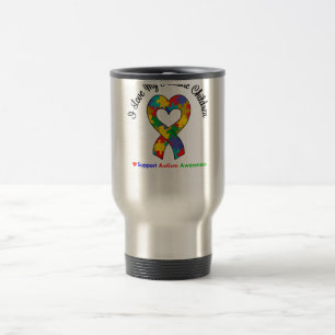 Caneca Térmica Autismo eu amo minhas crianças autísticas