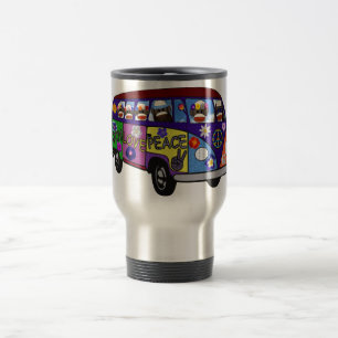 Caneca Térmica Autocarro da Paz do Macaco de Meia