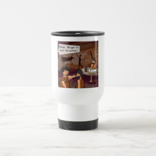 Caneca Térmica Autor Homem das Cavernas Engraçado "Conheça o Auto