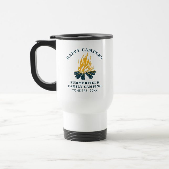 Caneca Térmica Aventura de Viagem de Campanha Familiar Personaliz (Esquerda)