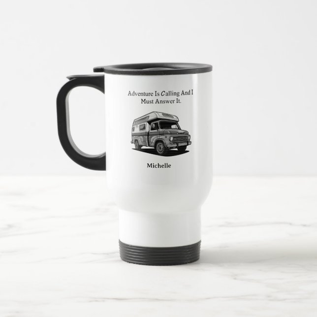 Caneca Térmica Aventura Está Chamando Eu Devo Responder Explorar  (Esquerda)