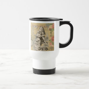 Caneca Térmica Aventuras de Alice no País das Maravilhas Flamingo
