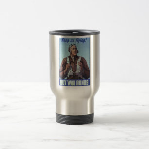 Caneca Térmica Aviadores negros: Serviço Militar de Combate WW2 d