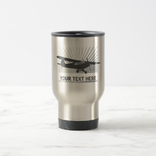 Caneca Térmica Aviões altos de Taildragger da asa