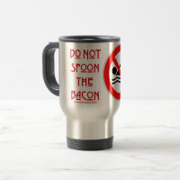 Avisos Vermelhos SlipperyJoe's Não Colher Bacon ho