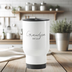 Caneca Térmica Avô minimalista EST 2025 personalizado