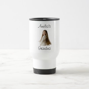 Caneca Térmica Avó presente - Nome e foto do neto -